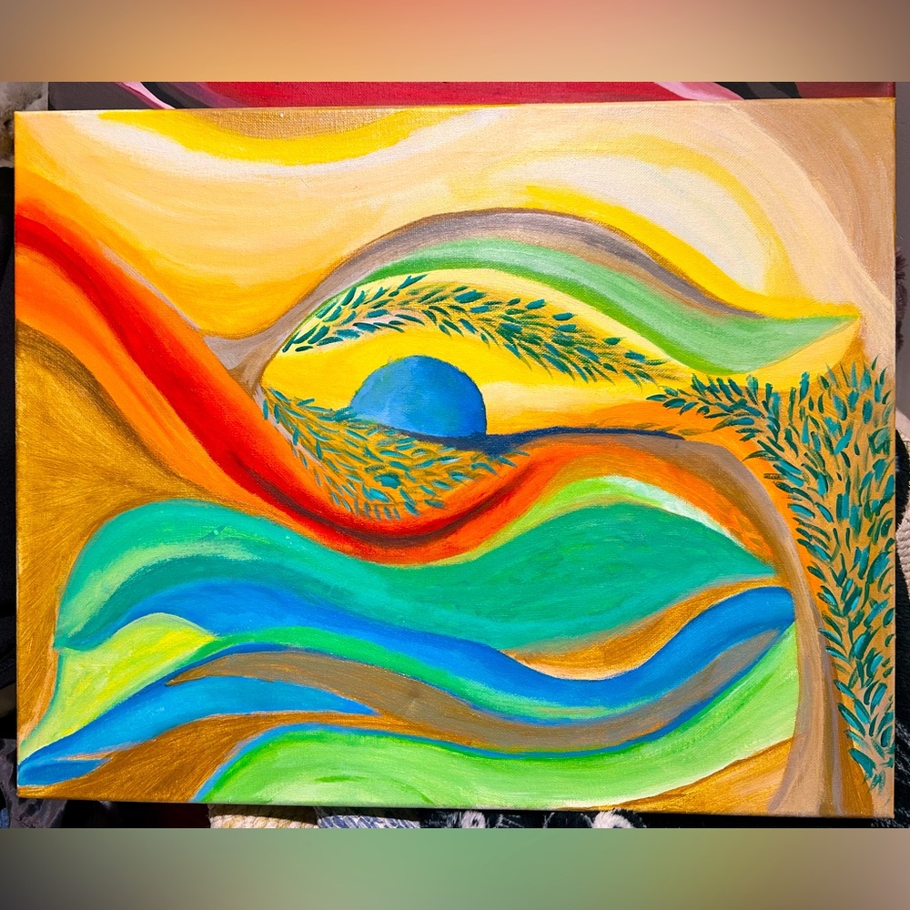Original artwork, acrylic on stretched canvas. 16x20